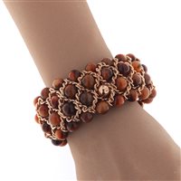 Bracciale Fanton Gioielli Donna BRACCIALI PIETRE DURE in Lega metallica Occhio di tigre BRLE-52 - BRLE-52